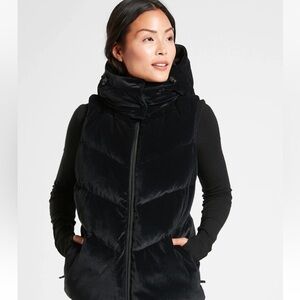 Athleta Lofty Velvet Puffer Vest